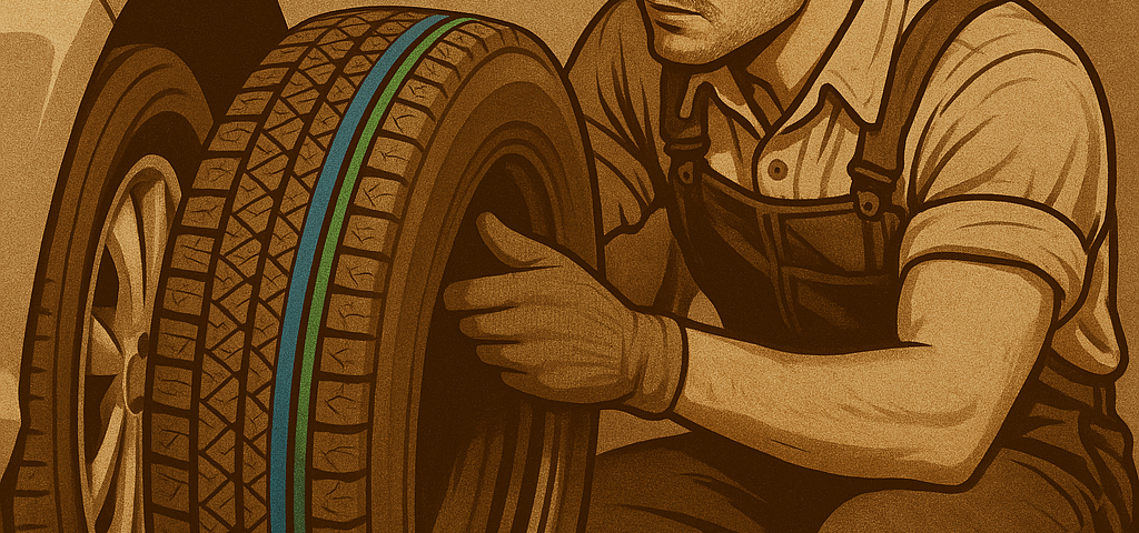 lineas de color en cauchos